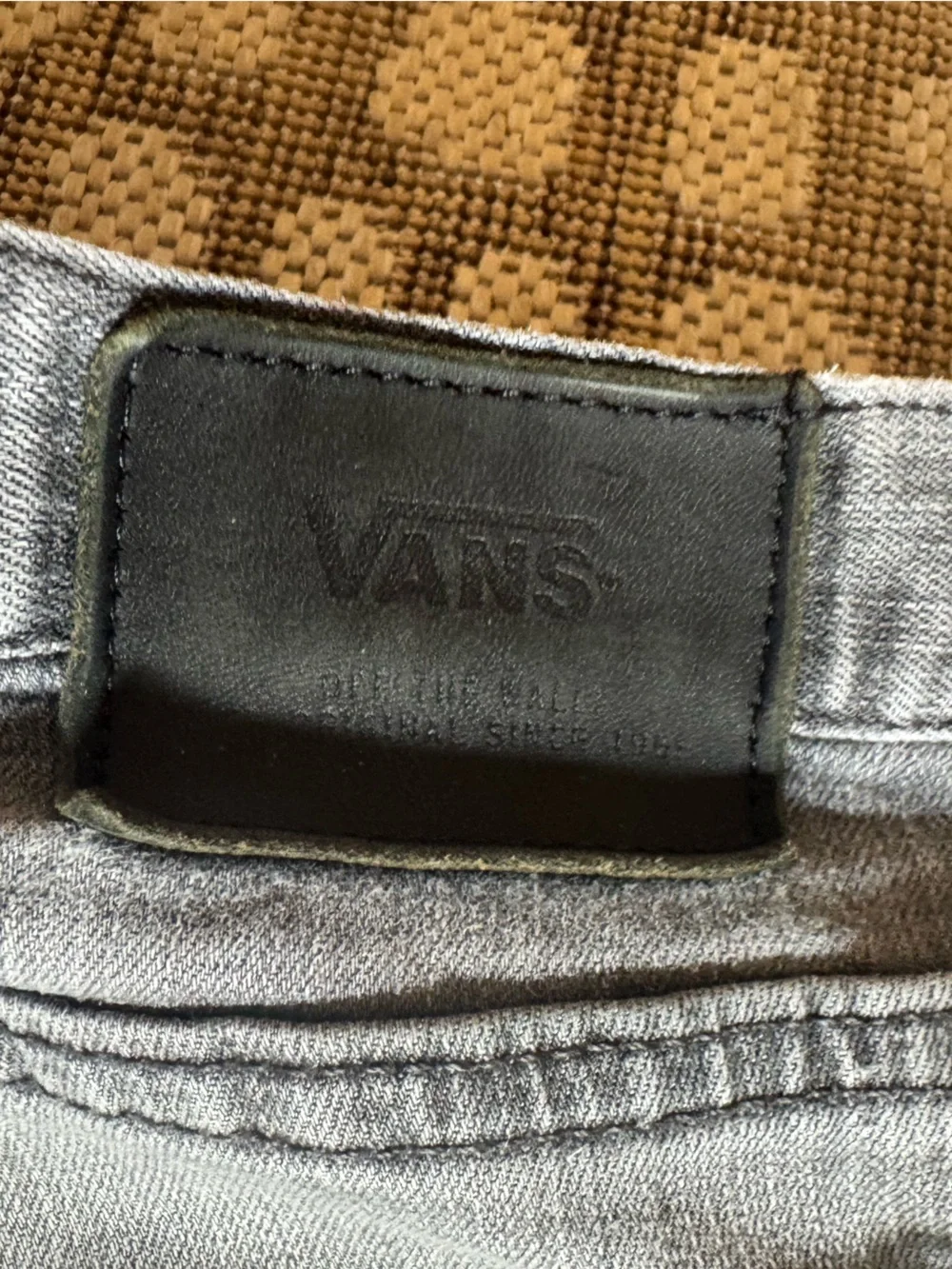 Vans Gray Slim Straight Jeans Men’s 32x32 Light Wash Skate Casual Denim Ankle